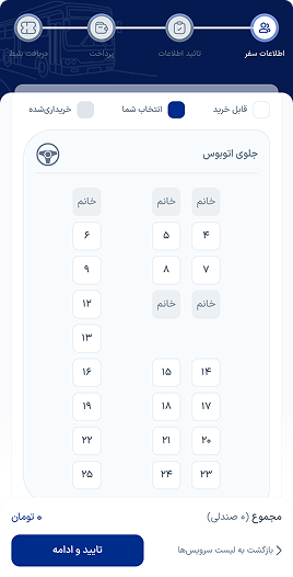 انتخاب صندلی
